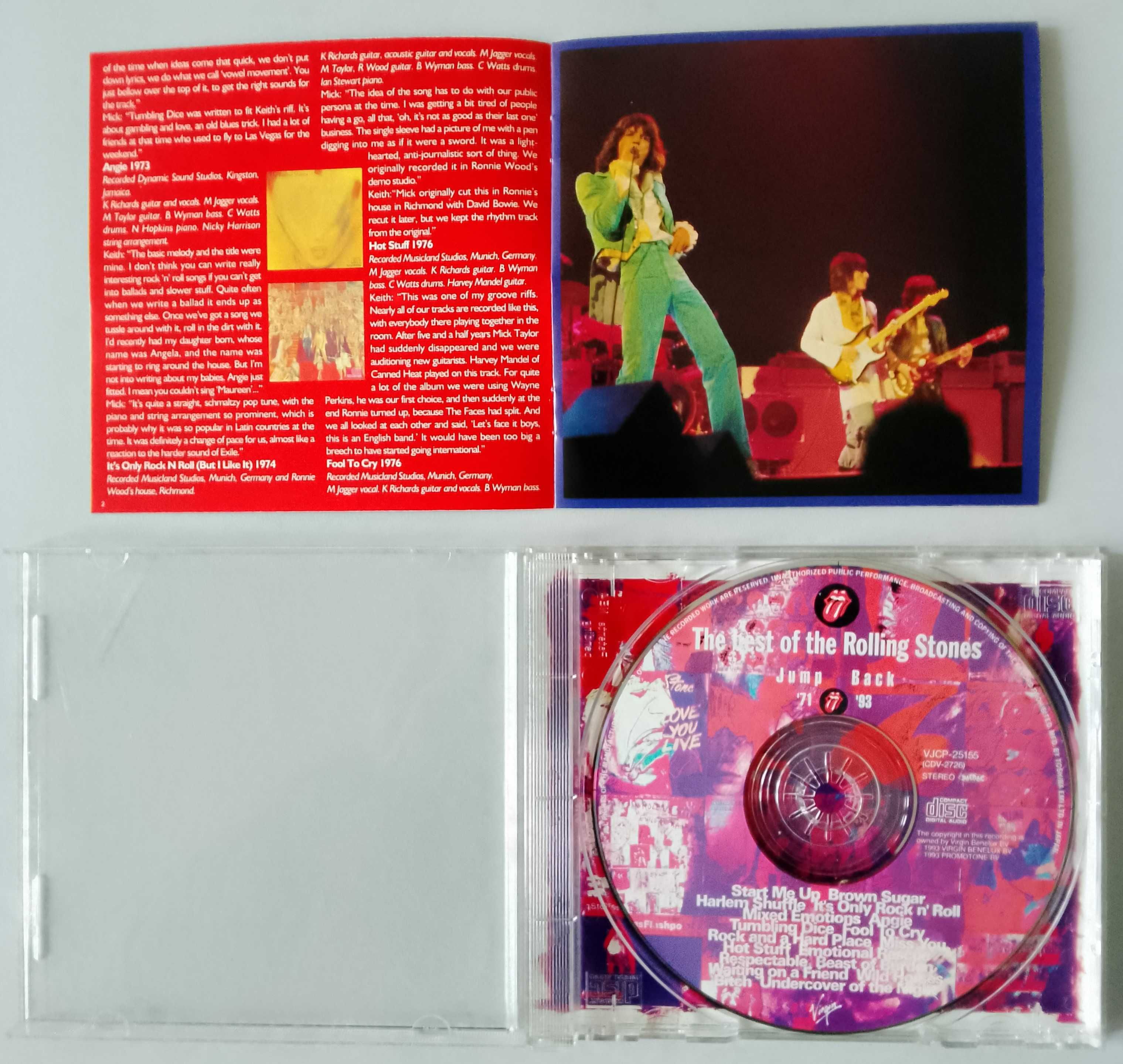 CD The Best Of The Rolling Stones '71 - '93 (1995, Virgin VJCP, Japan)