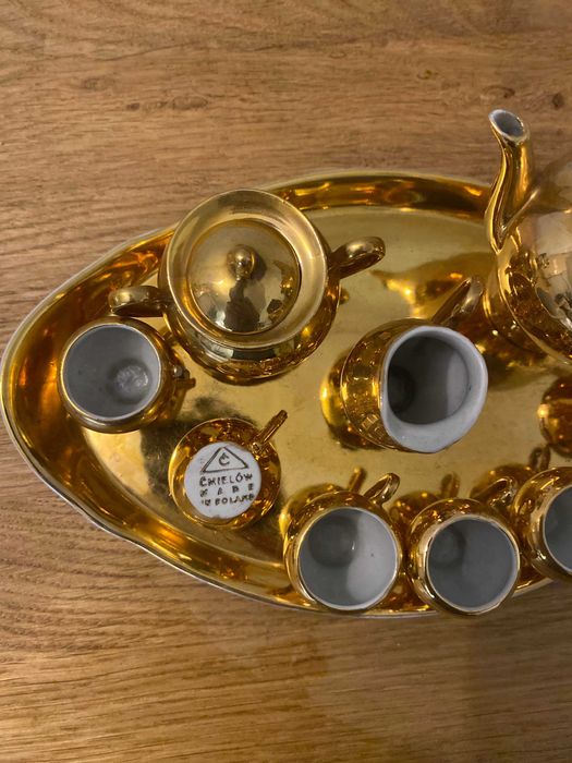 ZESTAW kawowy dla lalek ĆMIELÓW ZŁOTY