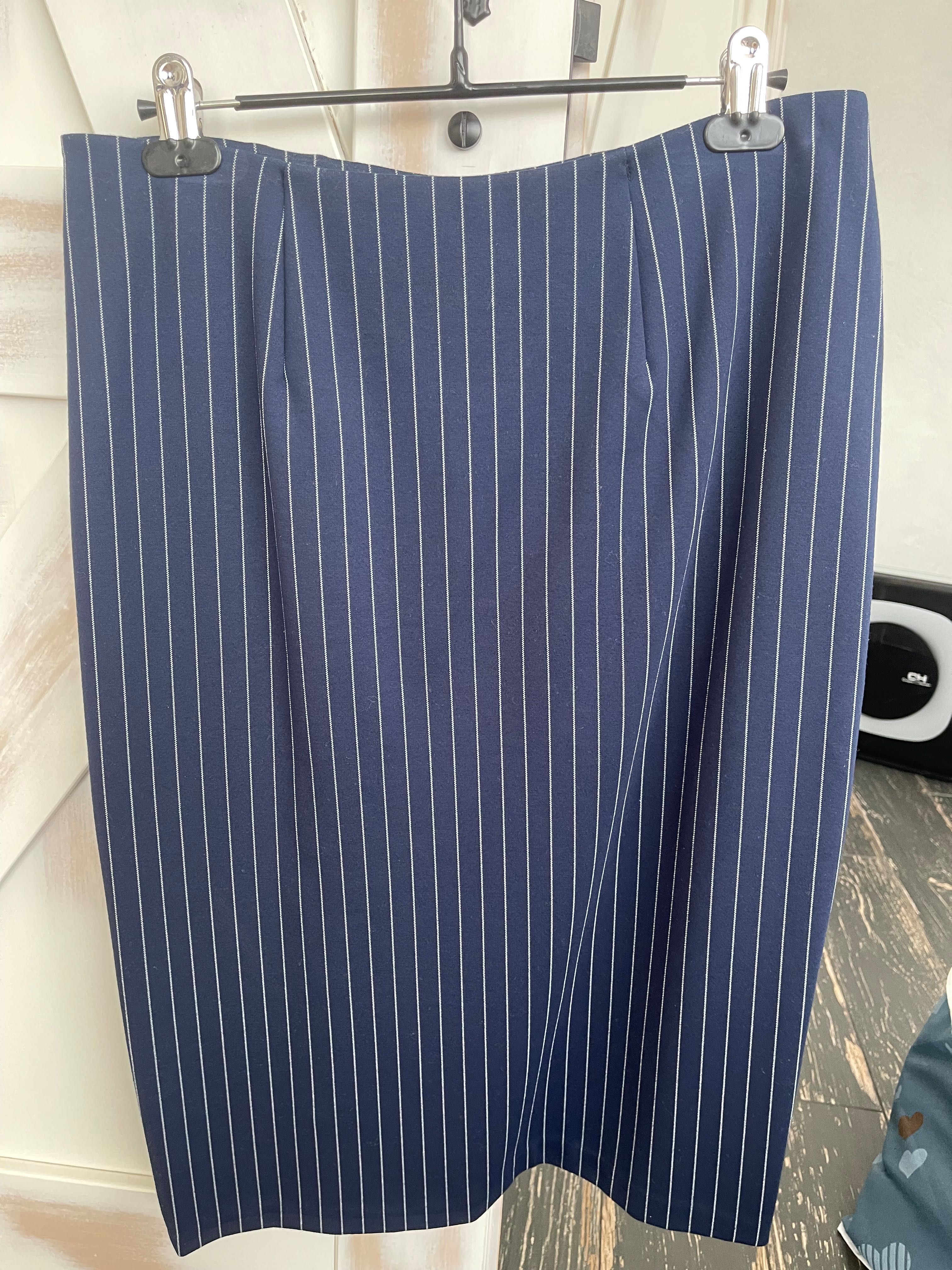 Ralph Lauren original. Юбка карандаш в полоску на пуговицах р М