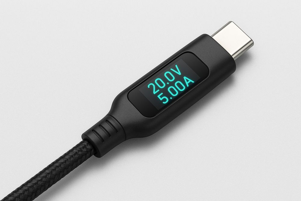 Kabel USB-C-C 100 W z wyświetlaczem LED – monitor napięcia / prądu

Ka