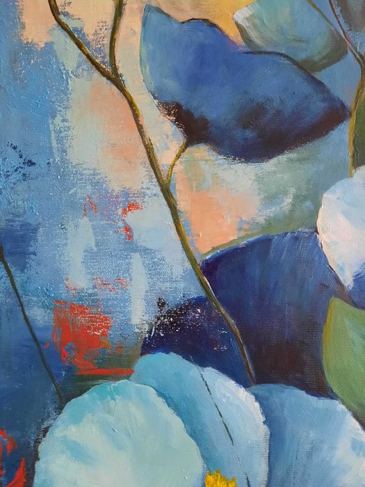 Картина 60х80. Ручна робота. Квіти. Акрил