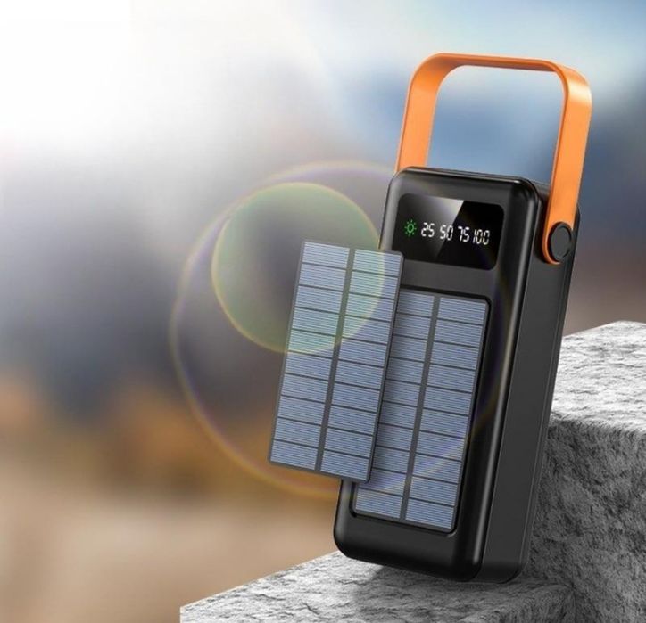 Power Bank, павербанк Linkage LKP-47+Solar 22.5W 50000mAh Black