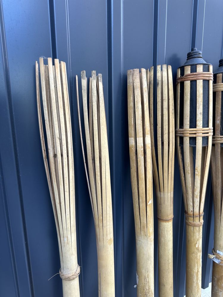 Pack 8 Tochas naturais em bambu
