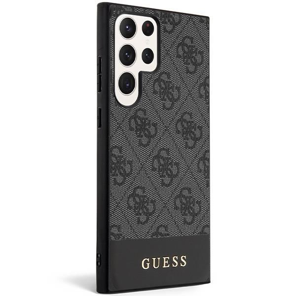 Etui Guess Guhcs23Lg4Glgr S23 Ultra S918 - Czarne 4G Stripe Collection