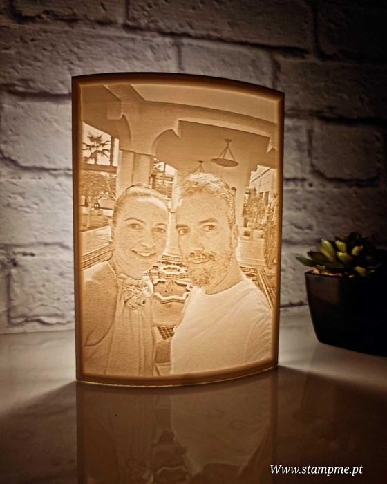 Candeeiros impressão 3D com fotografias