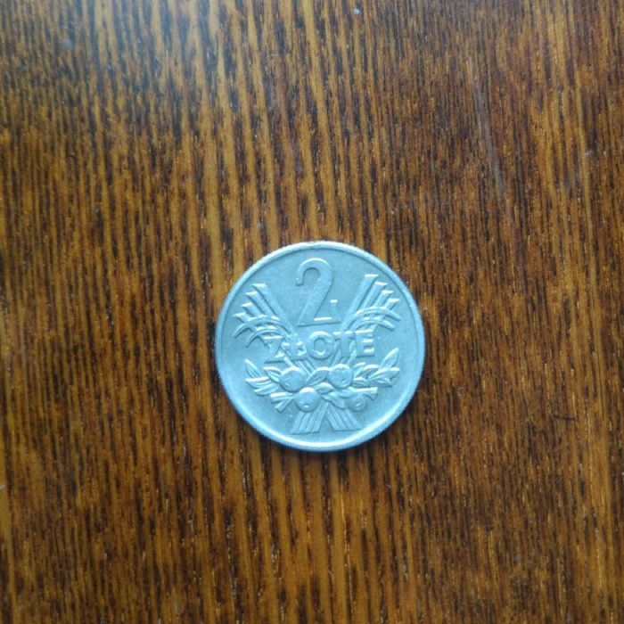 Монета 2 злотых (Польша) редкая