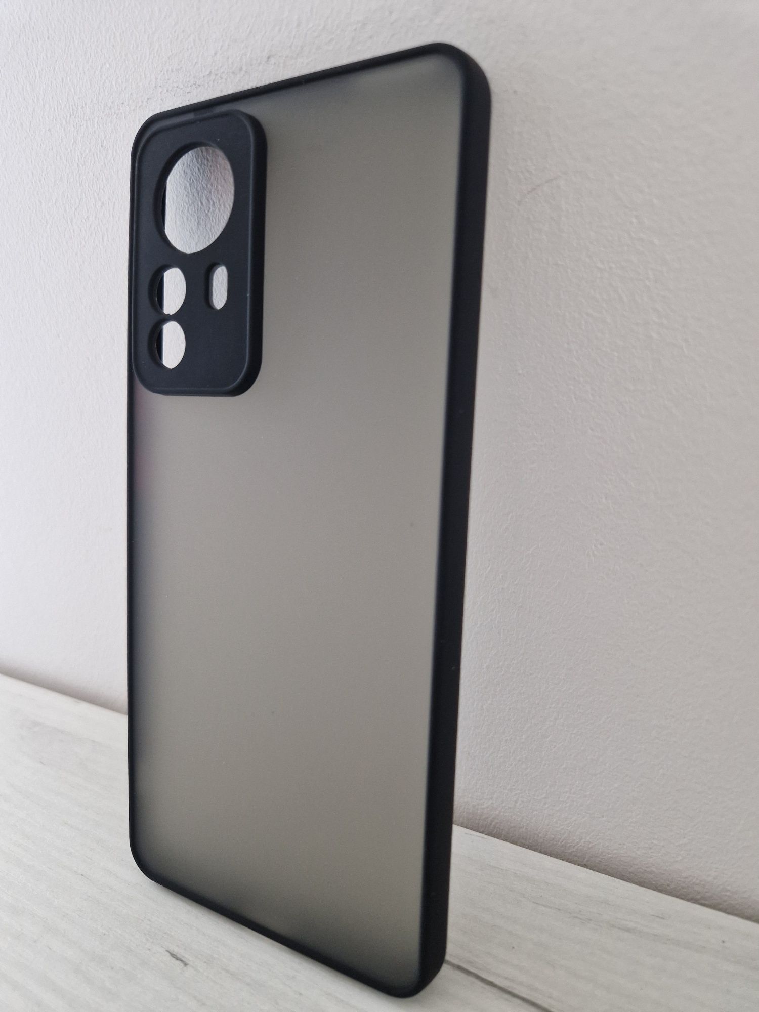 Vennus Color Button Bumper do Xiaomi 12 Pro Czarny + szkło ceramiczne