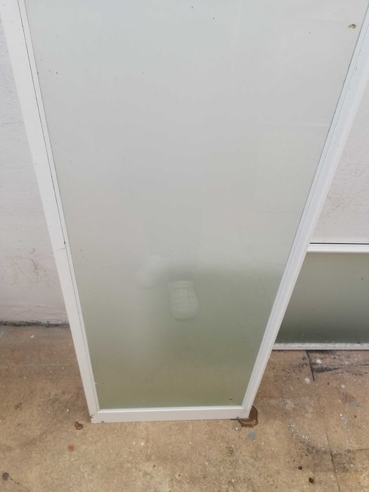 Duas folhas de resguardo para poliban em vidro temperado