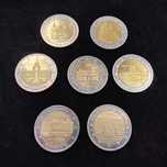 Lote de 7 Moedas  Comemorativas de 2€ Alemanha
