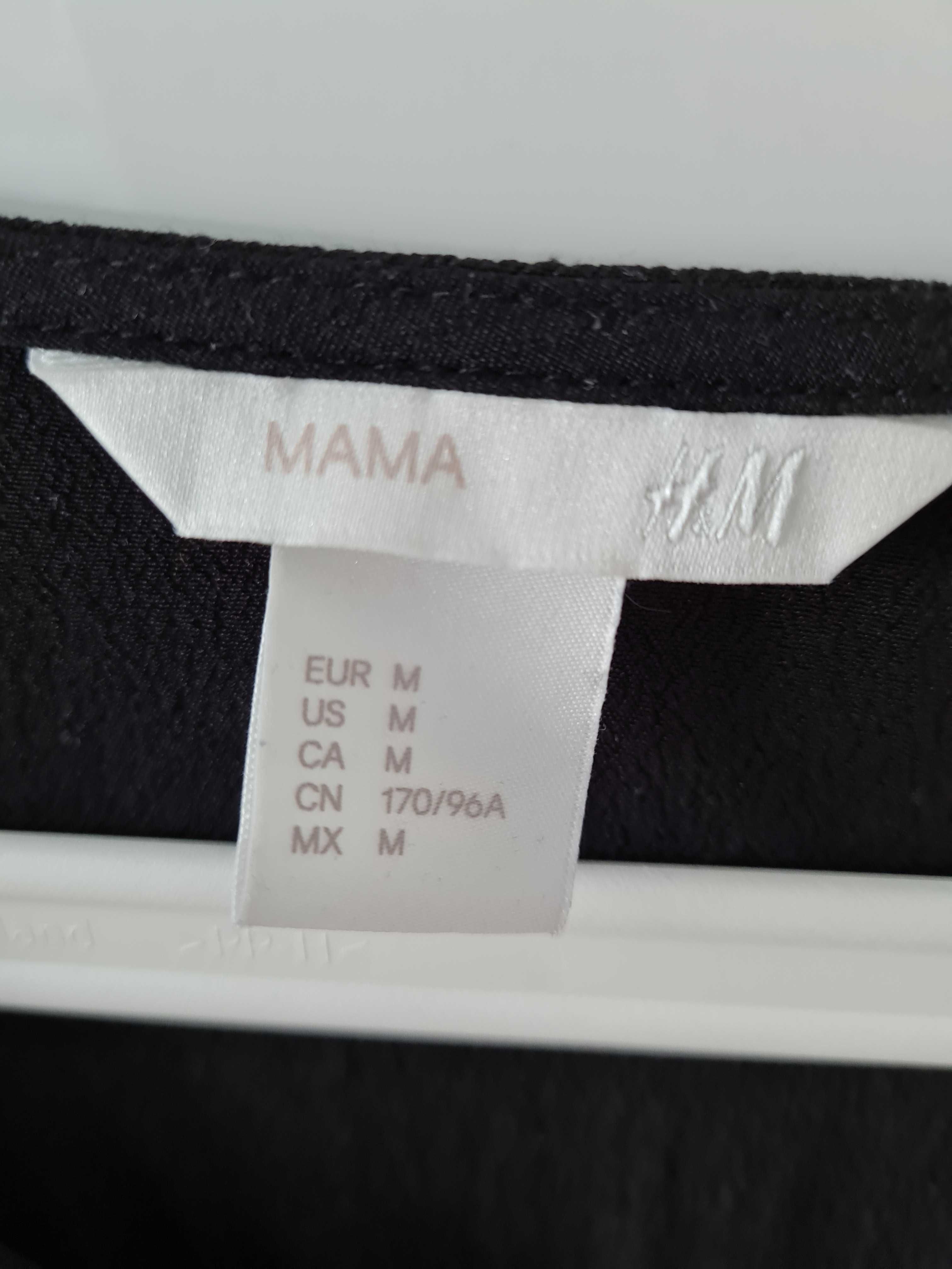 NOWA czarna sukienka ciążowa H&M mama rozmiar M