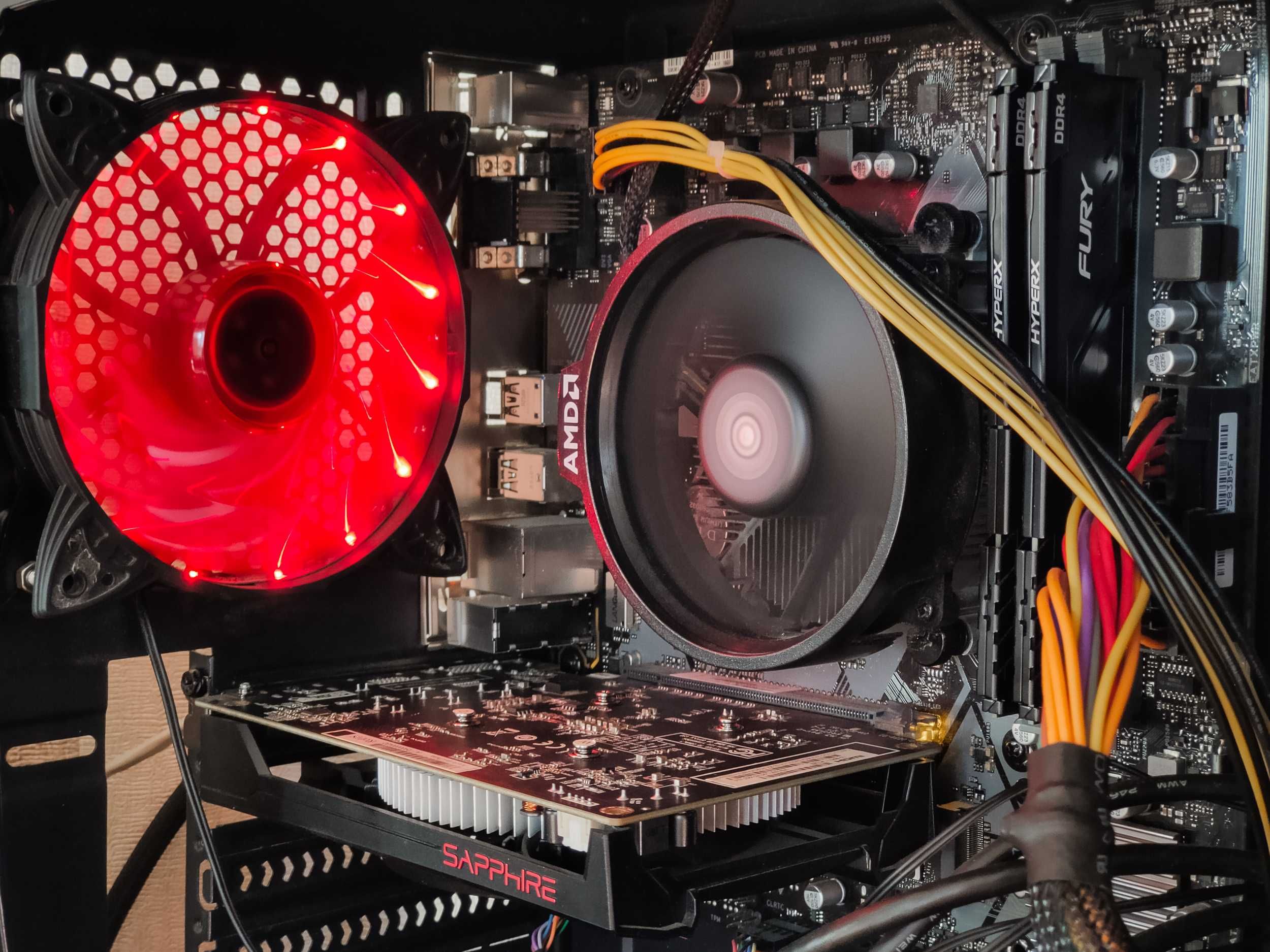 Ігровий ПК - Ryzen 5 2600 / B450-M / DDR4 32Gb, RX550 4Gb, NVMe SSD M2