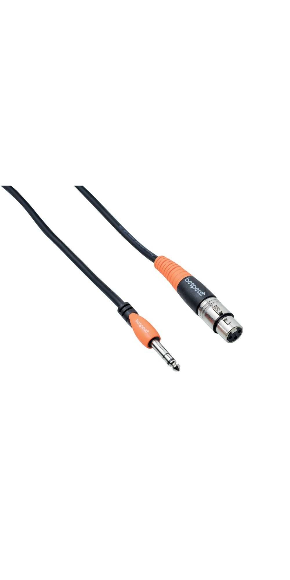 Kabel mikrofonowy 6m BESPECO SLSF600 canon xlr żeńs - jack 6,3 stereo