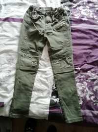 Spodnie jeans Zara  khaki 128