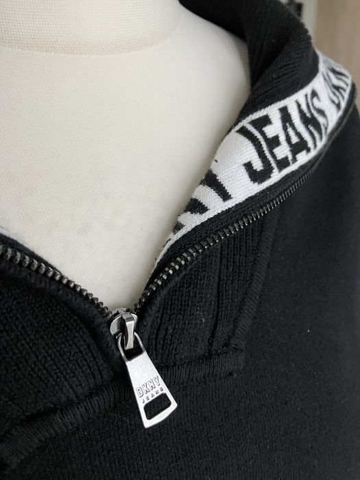 DKNY Sweter bluza z zamkiem L