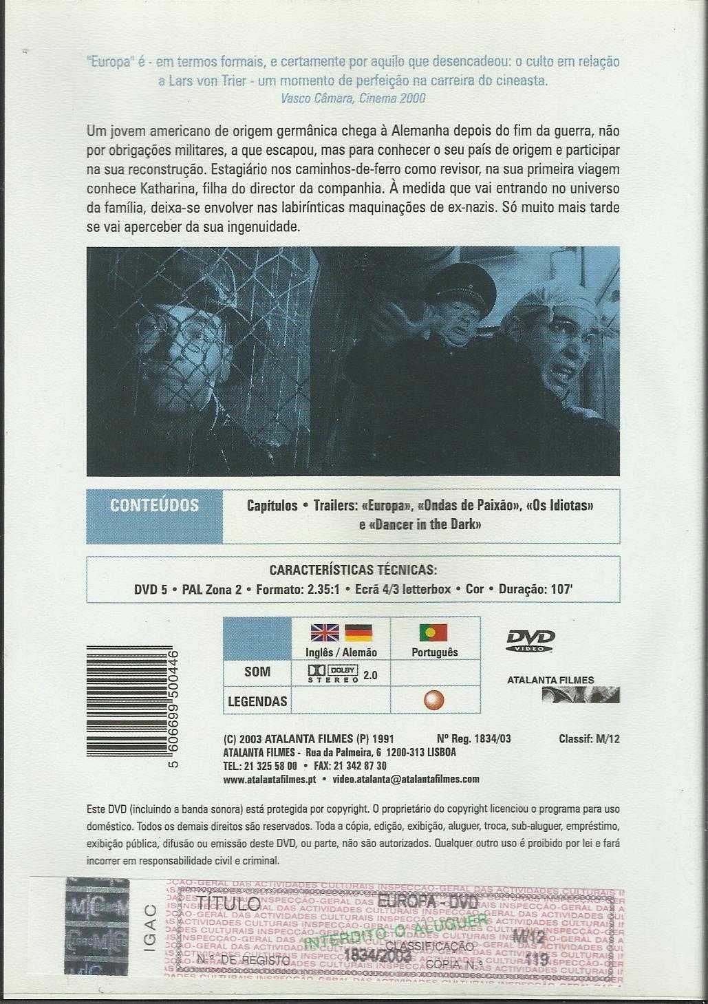 Europa (colecção Atalanta Filmes) (1991)