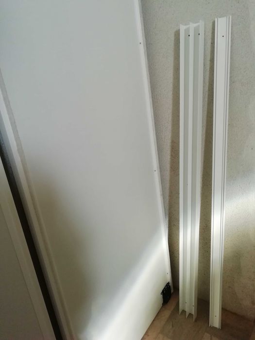 6 Portas deslizantes de roupeiro, com calhas