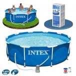 Басейн каркасний круглий Intex 366х76см, з фільтр насосом