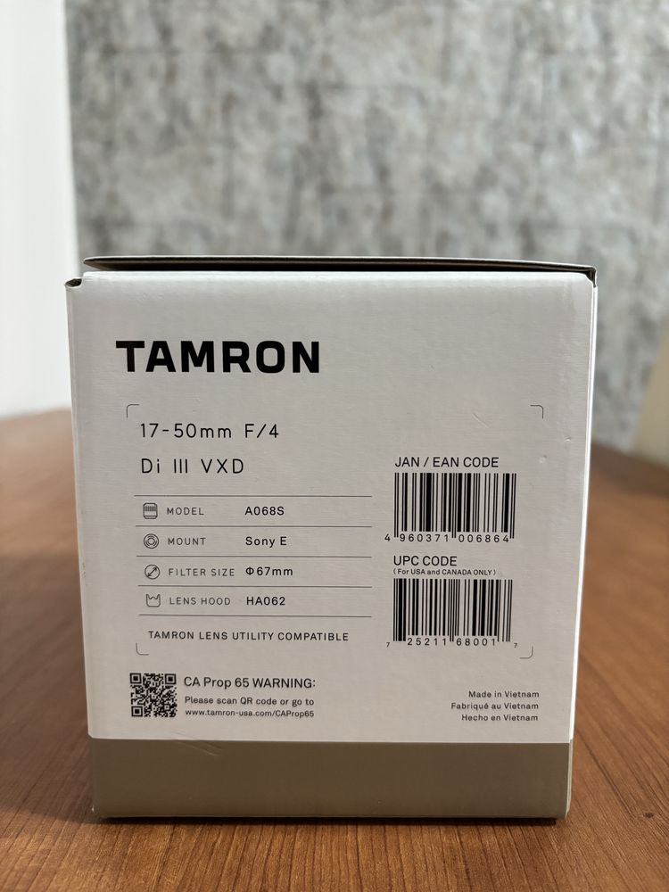 Tamron 17-50mm F/4 Di III VXD SONY
