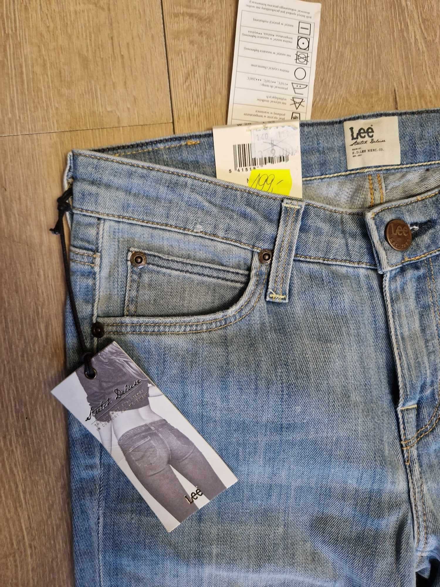 Nowe damskie spodnie jeansowe LEE Scarlett rurki rozmiar W28 L33