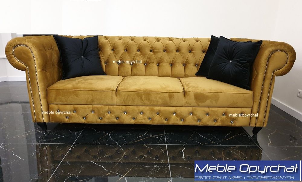 PRODUCENT Piekna sofa chesterfield glamour funkcja spania NR.79