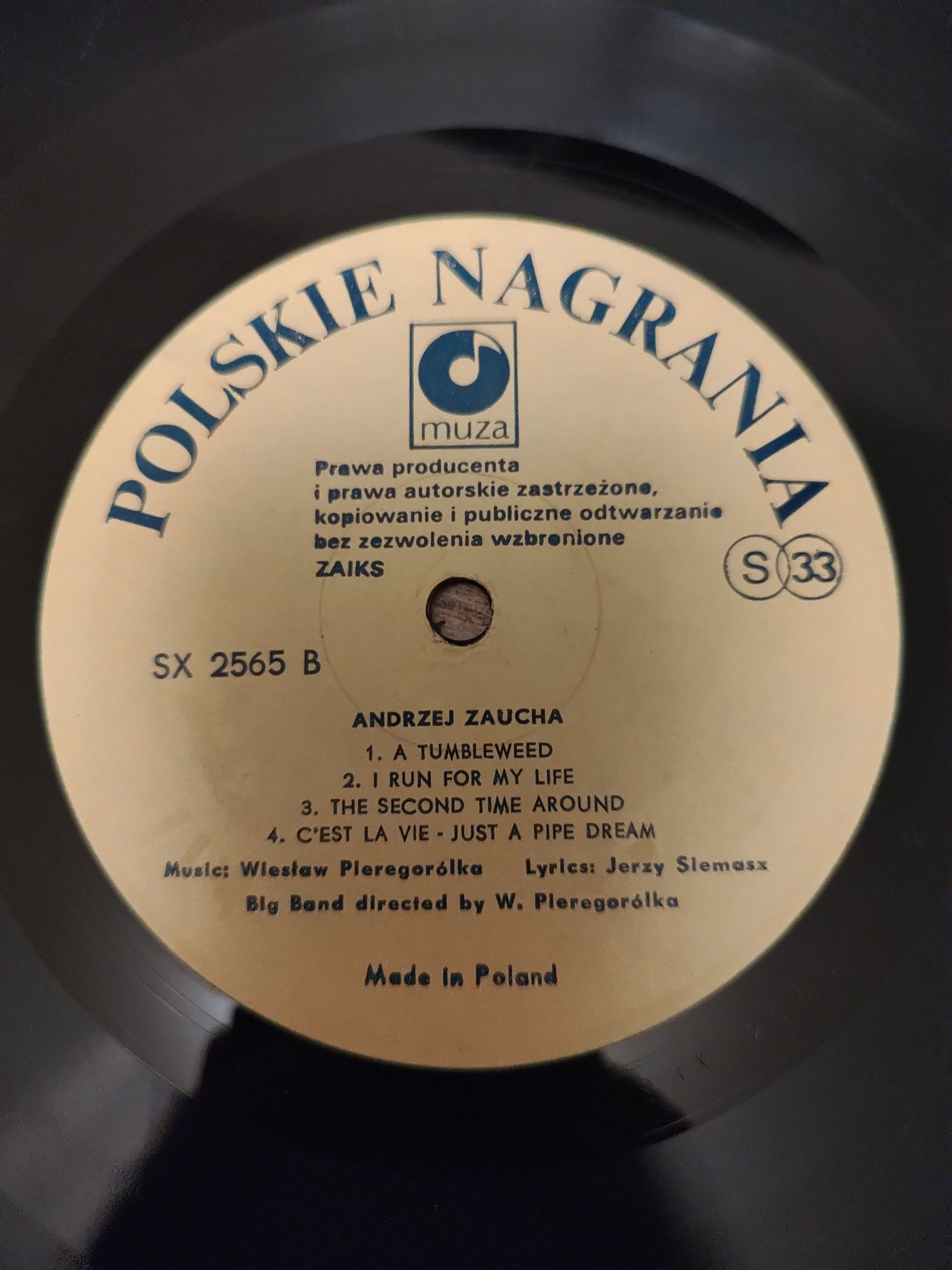 Płyta winylowa winyl Andrzej Zaucha 1989 polskie nagrania