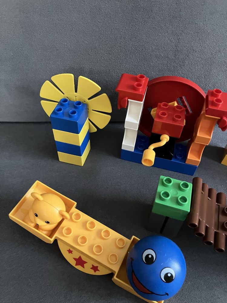 Lego duplo plac zabaw, cyrk, huśtawka