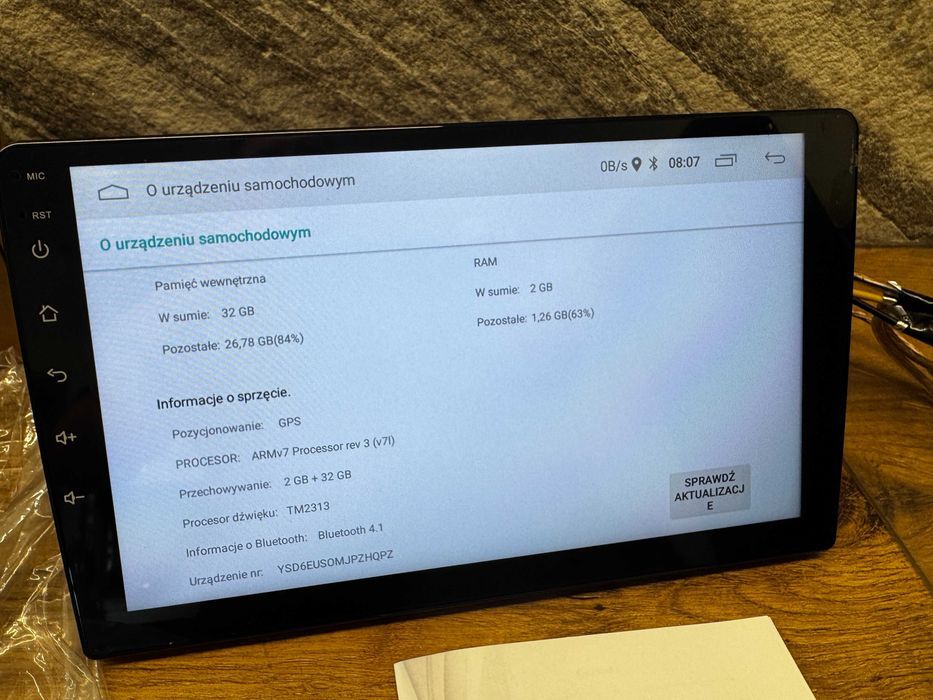 radio 9 cali android 2gb A2798