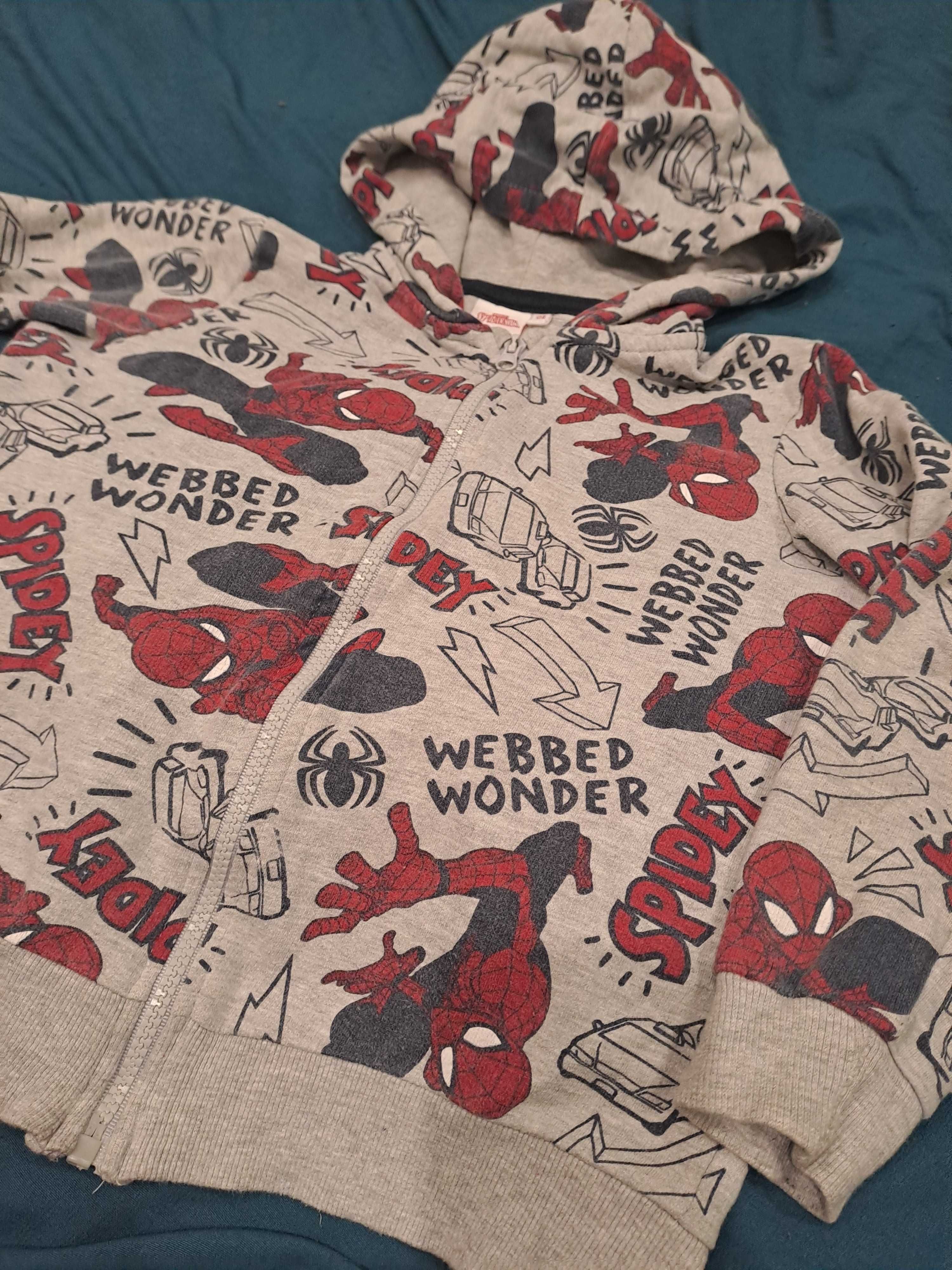 Bluza rozpinana Spiderman 128