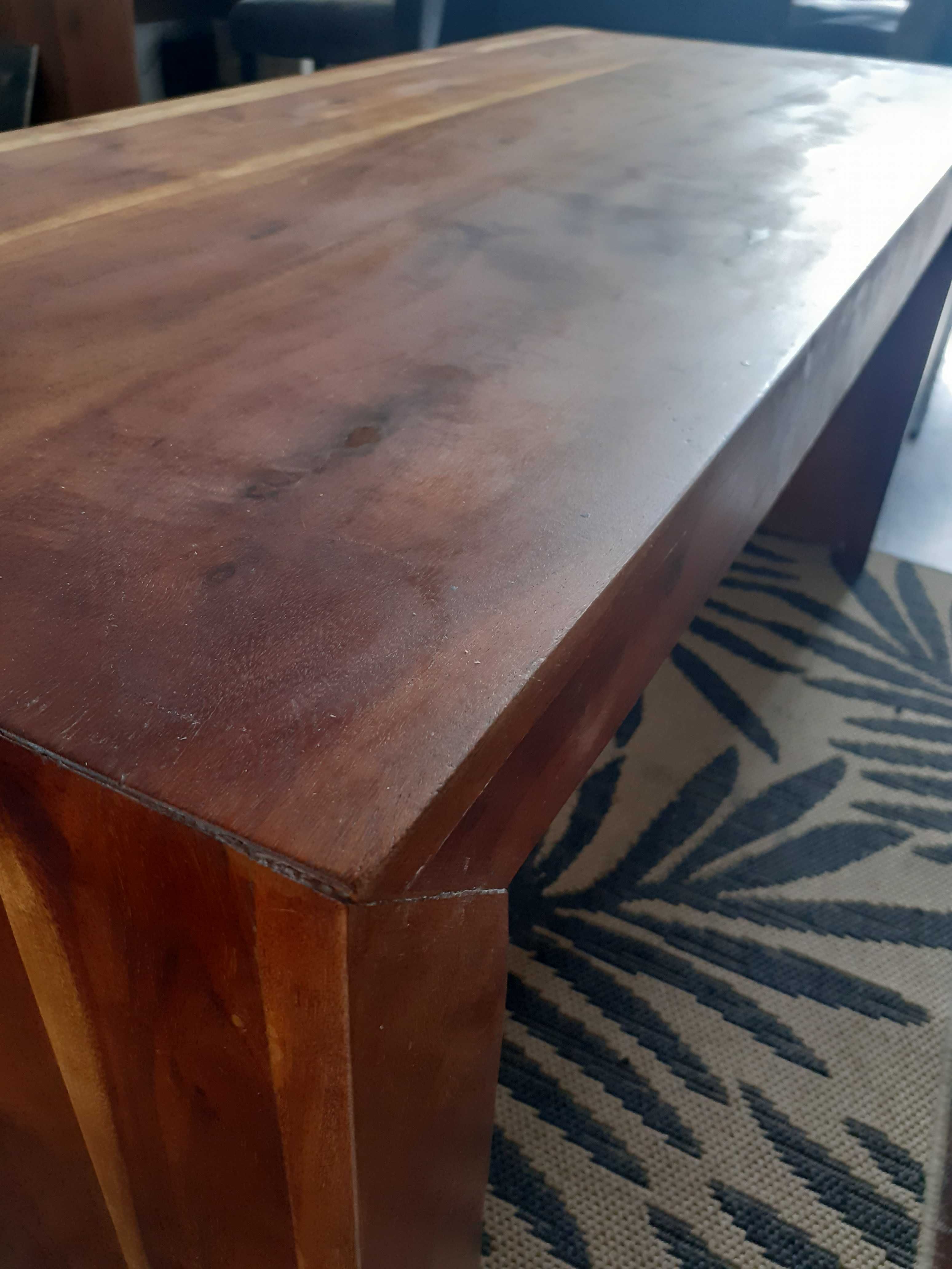 Drewniany stół stolik kawowy drewno solidny ława