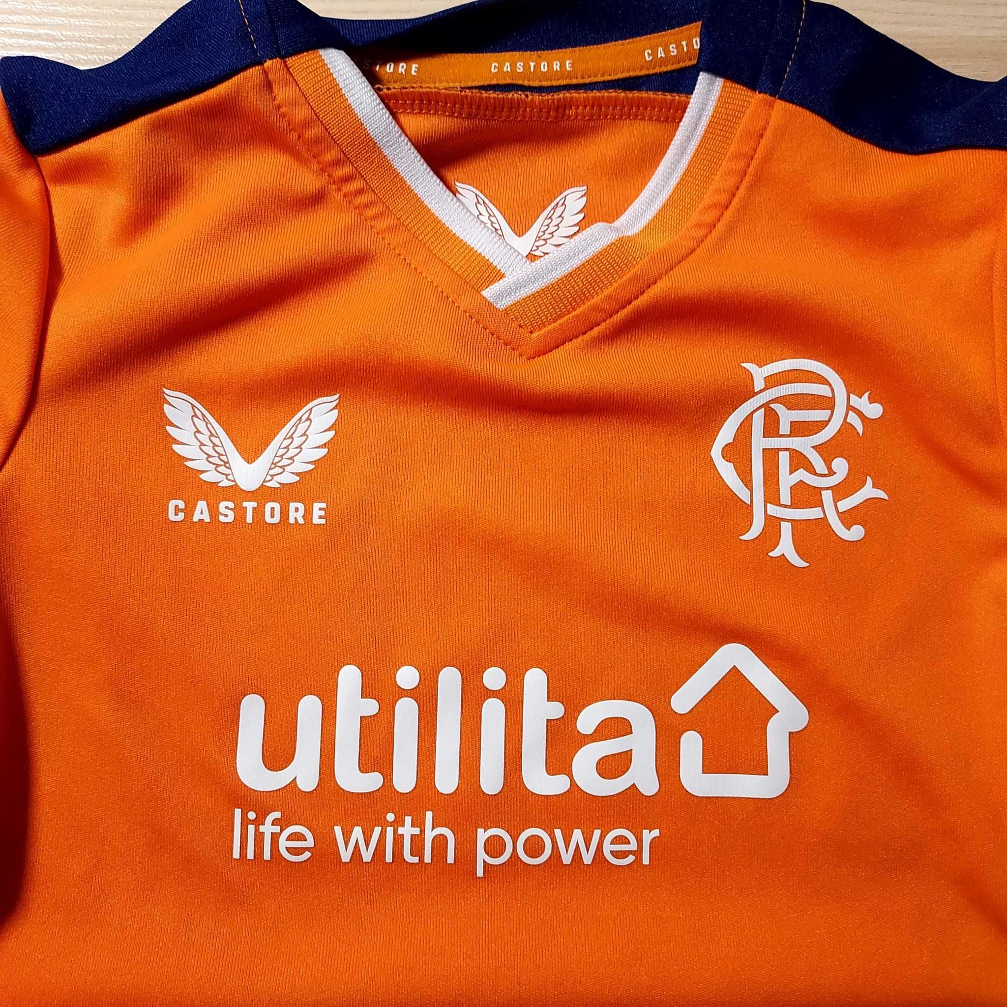 Koszulka Piłkarska Castore 3-4 lata Rangers F.C. 2022/2023