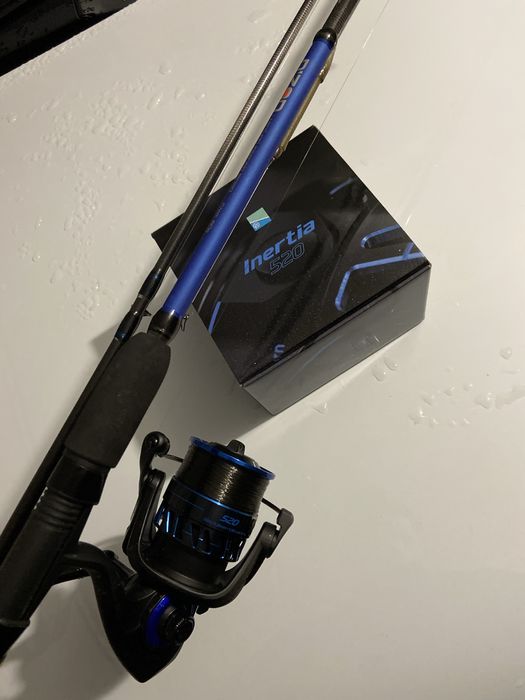 Wedka Daiwa nzone+kołowrotek Preston 520/ raz użyty zestaw