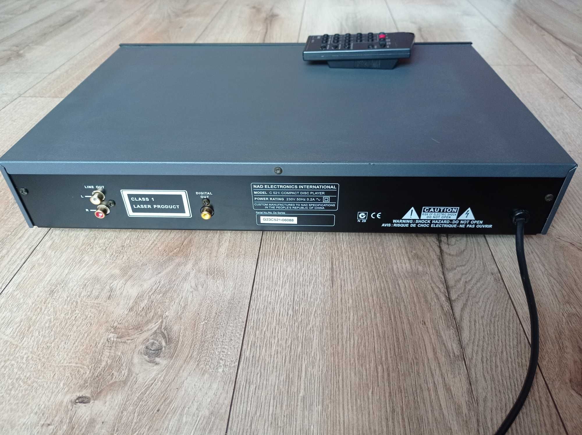 Odtwarzacz CD Nad C521i + Pilot