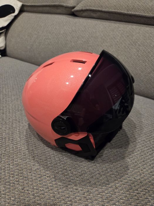 Kask narciarski Wedze dla dziewczynki z szybą różowy rozm. S (53-56)