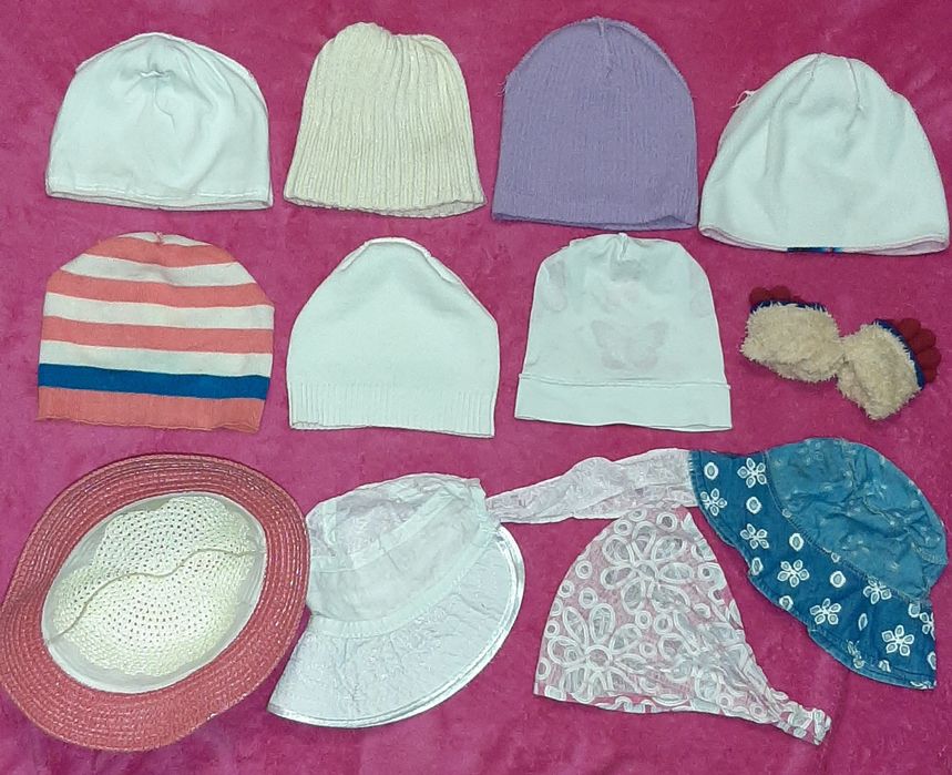 Продам деми осенняя шапка Agbo, шляпа, панама, перчатки мех, 3-5 лет