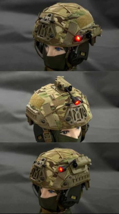 Ліхтар на шолом Sidewinder WASD червоний військовий Тан | Олива