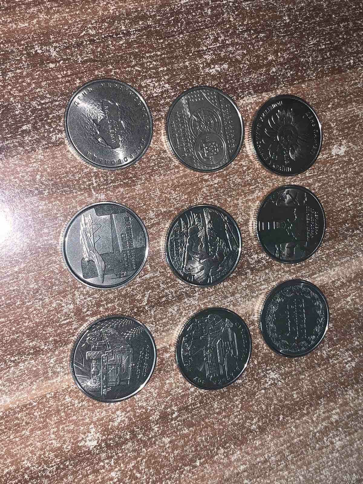 Набір монет «Збройні Сили України», 9 монет по 10 гривень 2018-2021