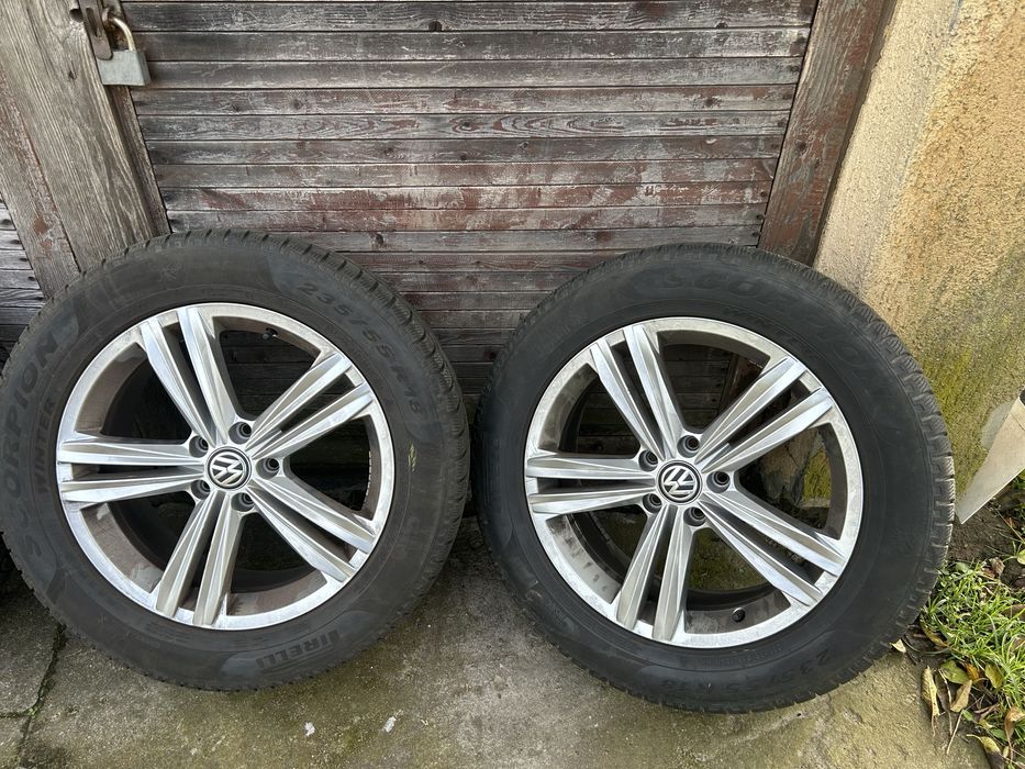 Koła felgi opony 235/55/18 VW oryginał zimowe tiguan arteon passat