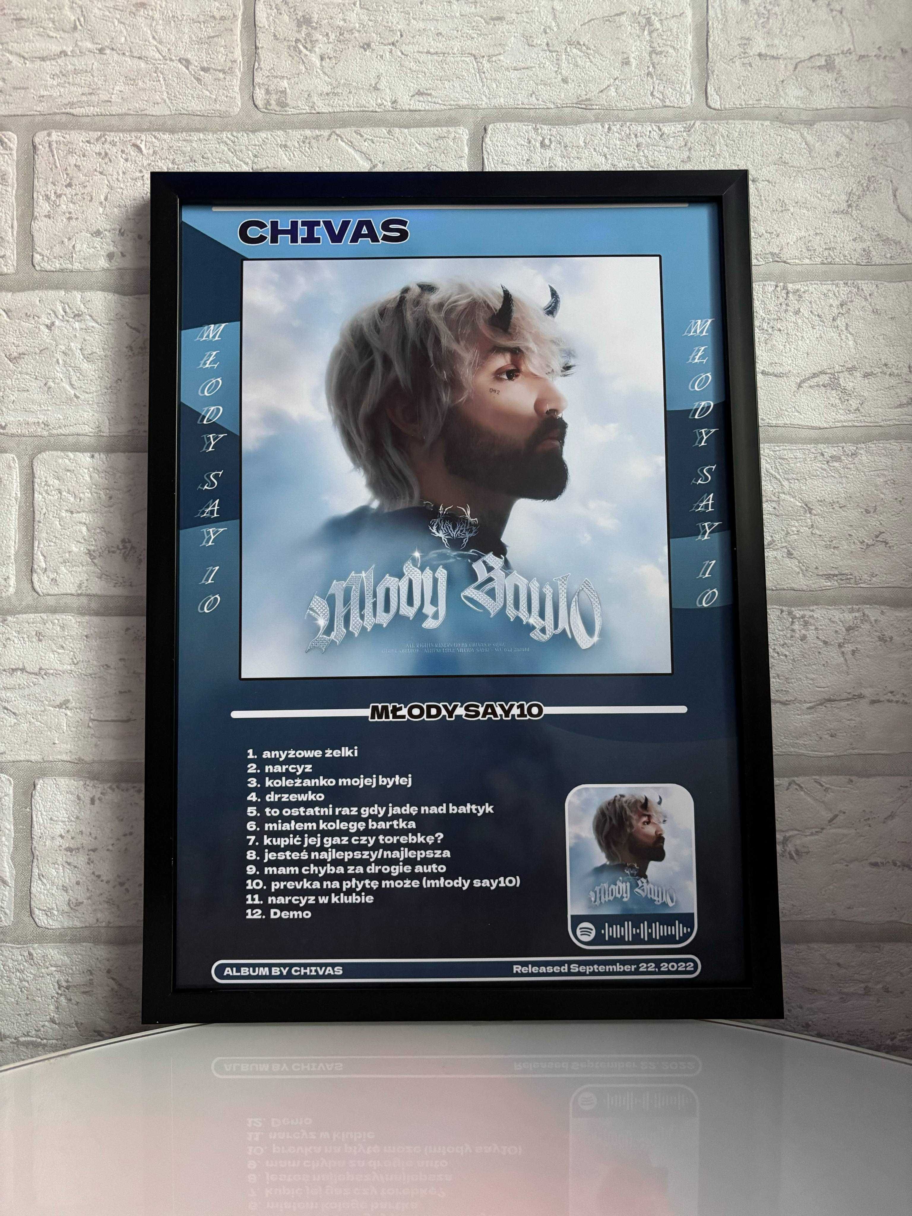 Plakat Chivas "Młody Say10" z ramką A4