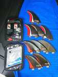 Quilhas Fins Fcs  - Tom Carrol Model Tamanho L "Large"size  Red Line