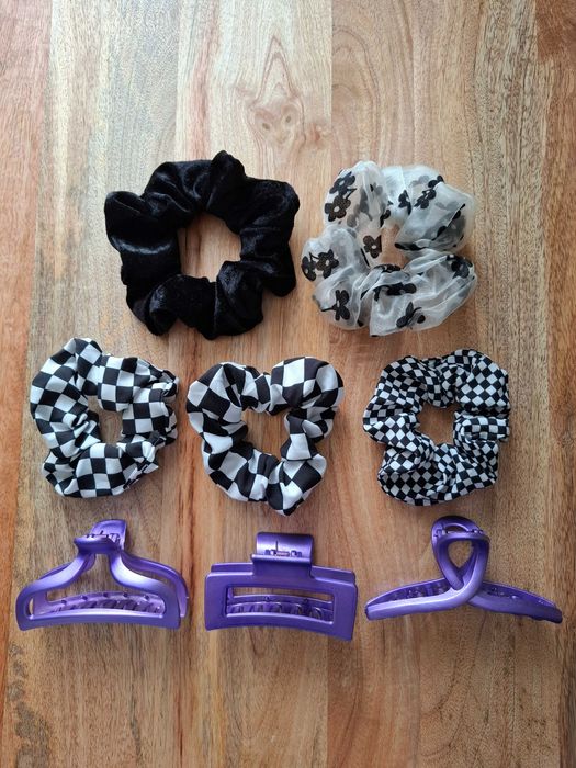 Gumki klamry do włosów