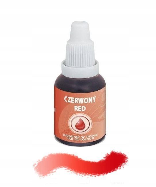 Barwnik Spożywczy W Płynie - Czerwony - 20Ml