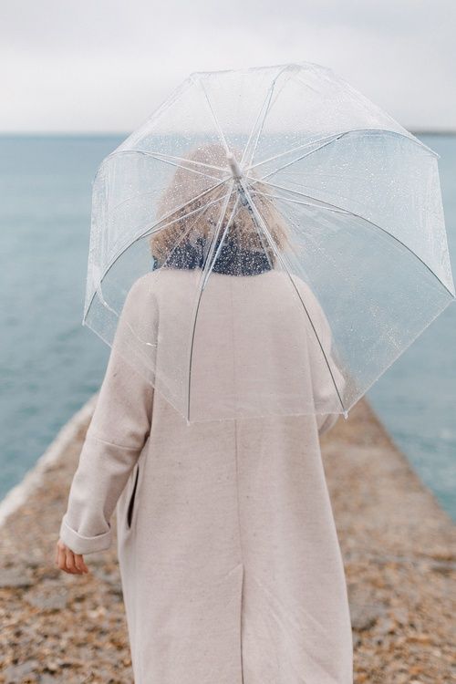 Прозора парасоля 100 см з білою ручкою для фотосесій весіль зонт фото