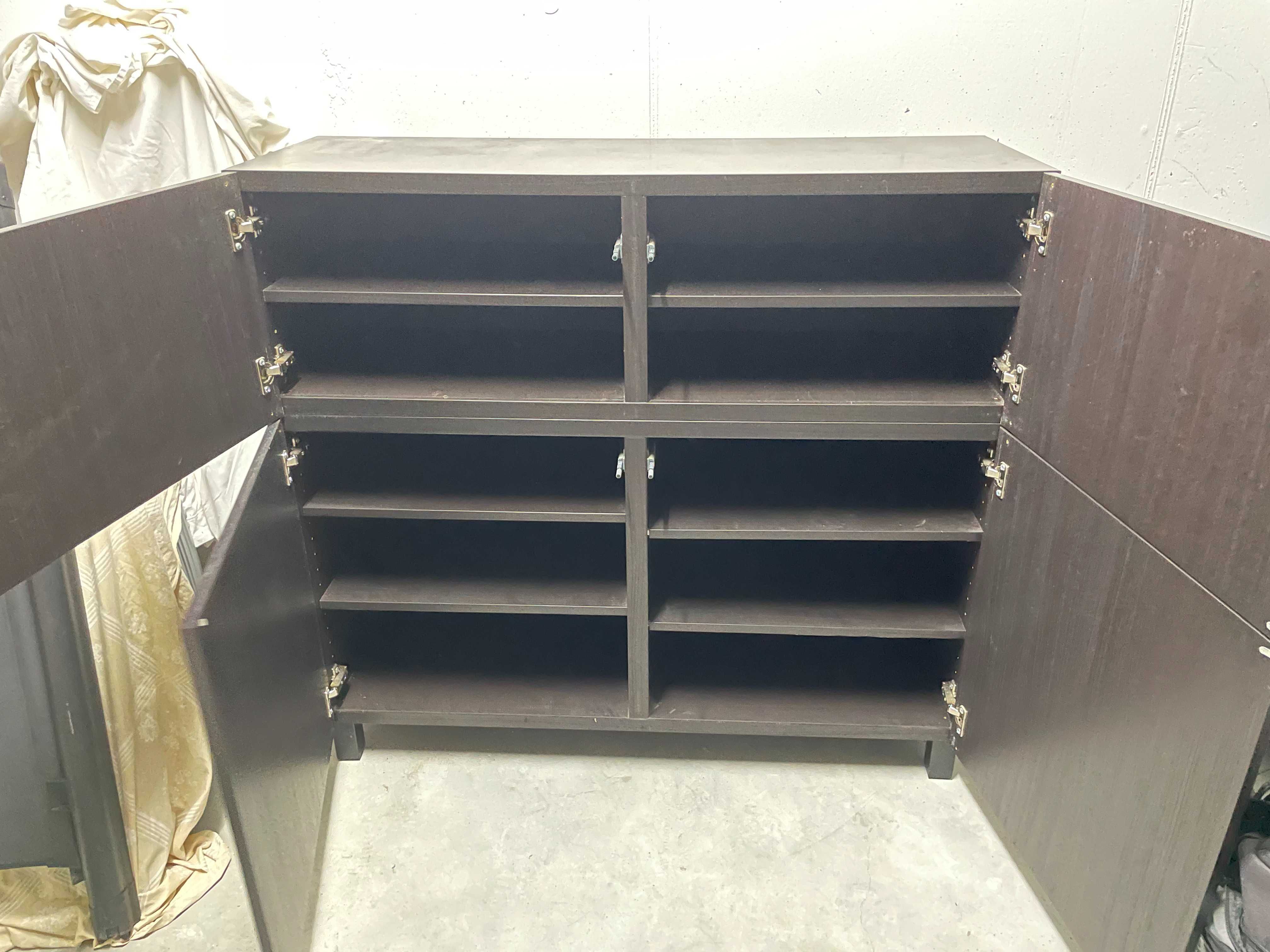 Armário IKEA Besta preto/castanho 120x40x102