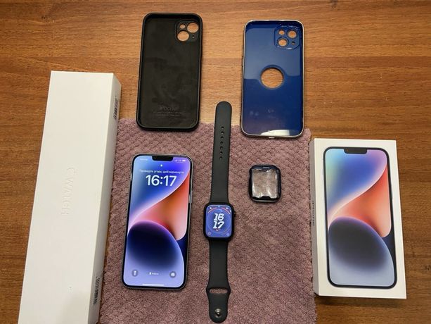 iPhone 14 plus і Apple Watch s8 45 mm