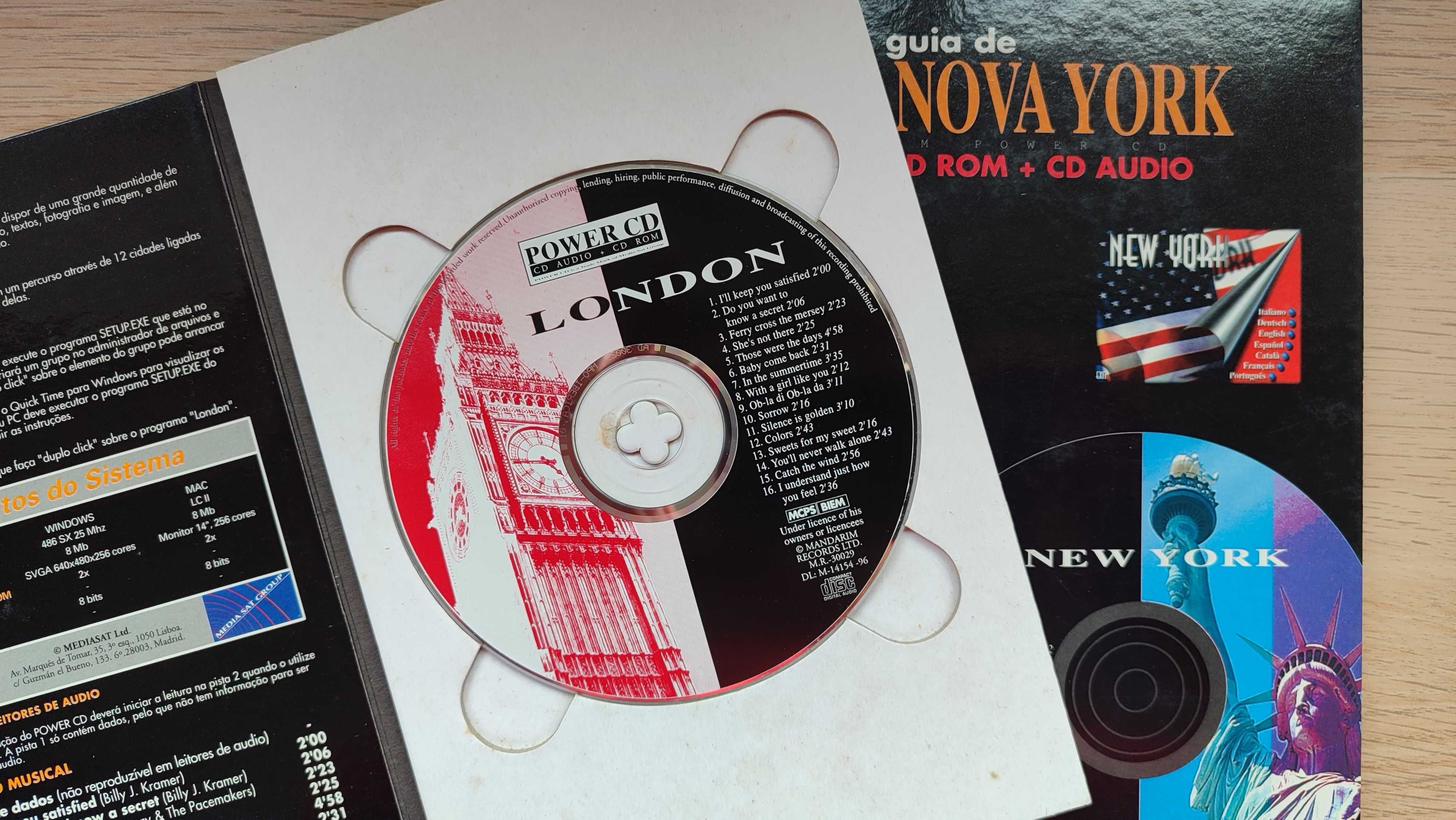 Guias de New York e Londres (CD ROM + CD áudio)