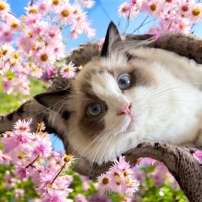 Ragdoll, samiec z legalnej hodowli FPL, po utytuowanych rodzicach