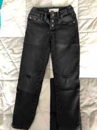 ZARA jeansy czarne 110 cm