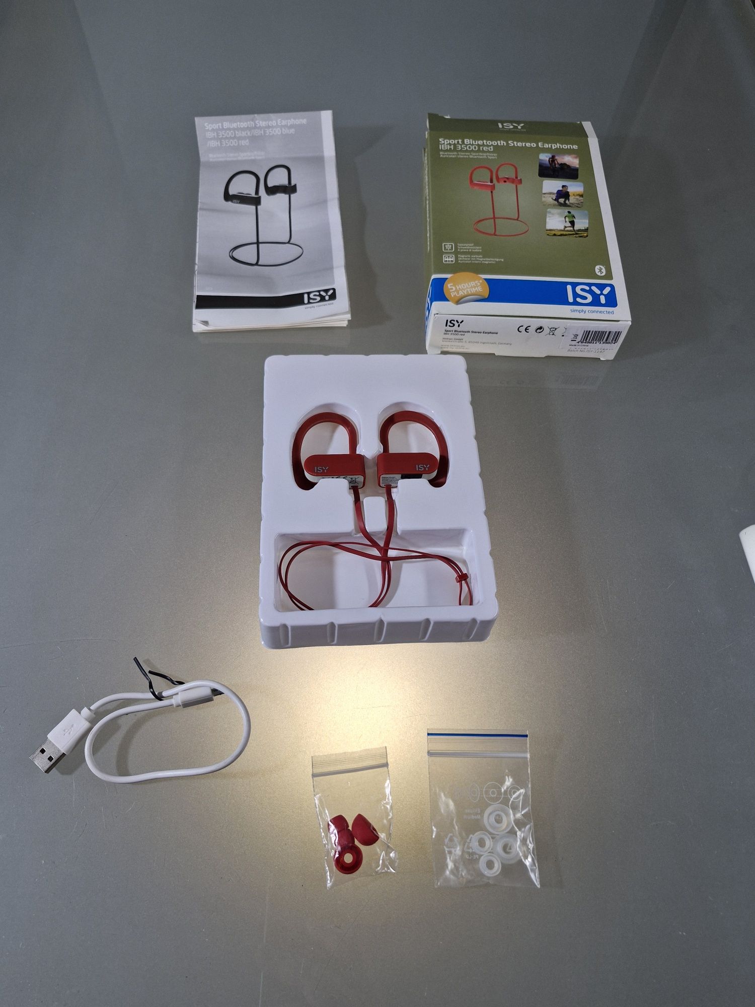 Słuchawki Bezprzewodowe ISY IBH-3500 RD Czerwone