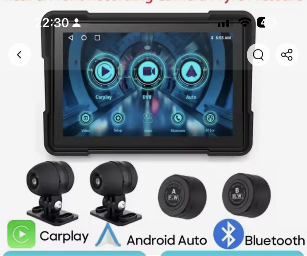 Sistema inteligente automotivo carplay para motos