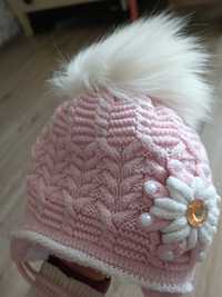 Зимова шапочка для дівчинки, шапка дитяча